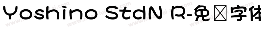 Yoshino StdN R字体转换
